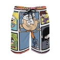 thumbnail image 2 of The Loud House Men's Swim Trunks Board Shorts Drawstring Elastic Waist Quick Dry Swimsuits Beach Shorts with Pockets L, 2 of 8