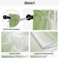 thumbnail image 5 of Dark Sea Green Ombre Tier Curtains, Modern Gradient Abstract Art Light Filtering Kitchen Curtains, 2Pcs Rod Pocket Half Window Treatments Panels for Sink Cafe Cabinet Basement 27.5x45 Inches, 5 of 9