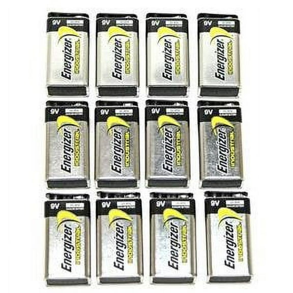 Energizer 9V Industrial Strength Alkaline Battery 625mAh - 12-pack