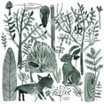thumbnail image 2 of Wang, Melissa 12x12 Gold Ornate Wood Framed with Double Matting Museum Art Print Titled - Forest Animals IV, 2 of 4