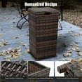 thumbnail image 3 of LYYHTY Wicker Patio Trash Can, 27 Gallon Rattan Trash Can with Removable Lid, Outdoor Wicker Waste Basket, Wast Container (Brown), 3 of 10