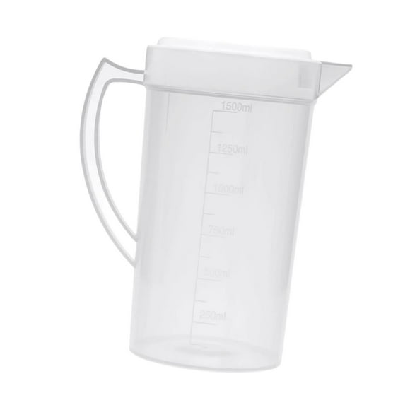 Jarra de agua con tapa resistente a la tapa Gran capacidad transparente fría fría calmante jarra de refrigerador para bebidas de agua fría 1500 ml