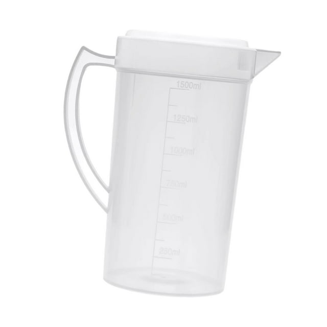 GROWTH TANK Water Pitcher Fridge Pitcher Ice Tea Kettle Clear with Handle Summer Water Jug Tea Juice Jug for Juice Ice Tea Hot Cold Water 1500ml