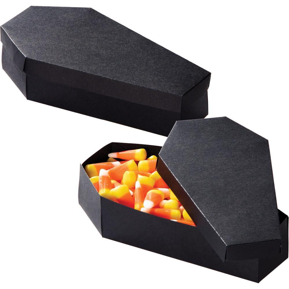Trick or Treat Halloween Box for Sweets Gothic Wedding Details about   Deep Coffin Favour Box 