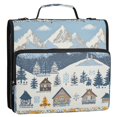 thumbnail image 5 of FORMRS Zipper Binder with Shoulder Strap 2-inch Ring 500 Sheet Capacity File Bag, Winter Village Serenity, 5 of 5