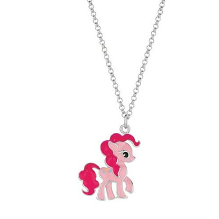 UPC 848762019577 product image for My Little Pony Girls' Silver-Toned Plated Metal Pinkie Pie Pendant Necklace | upcitemdb.com