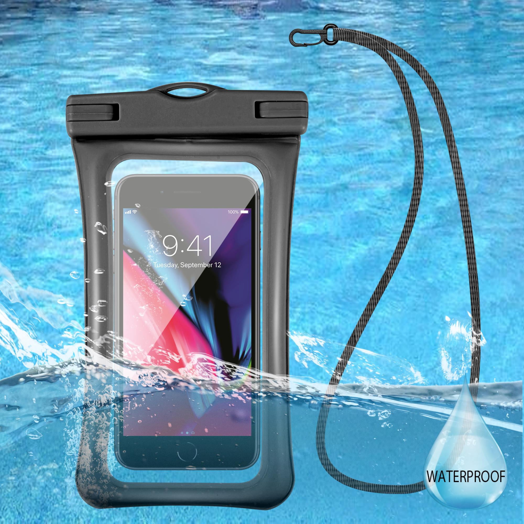 Universal Waterproof Phone Pouch 2-Pack – Clear Touchscreen Phone Protection with Lanyard
