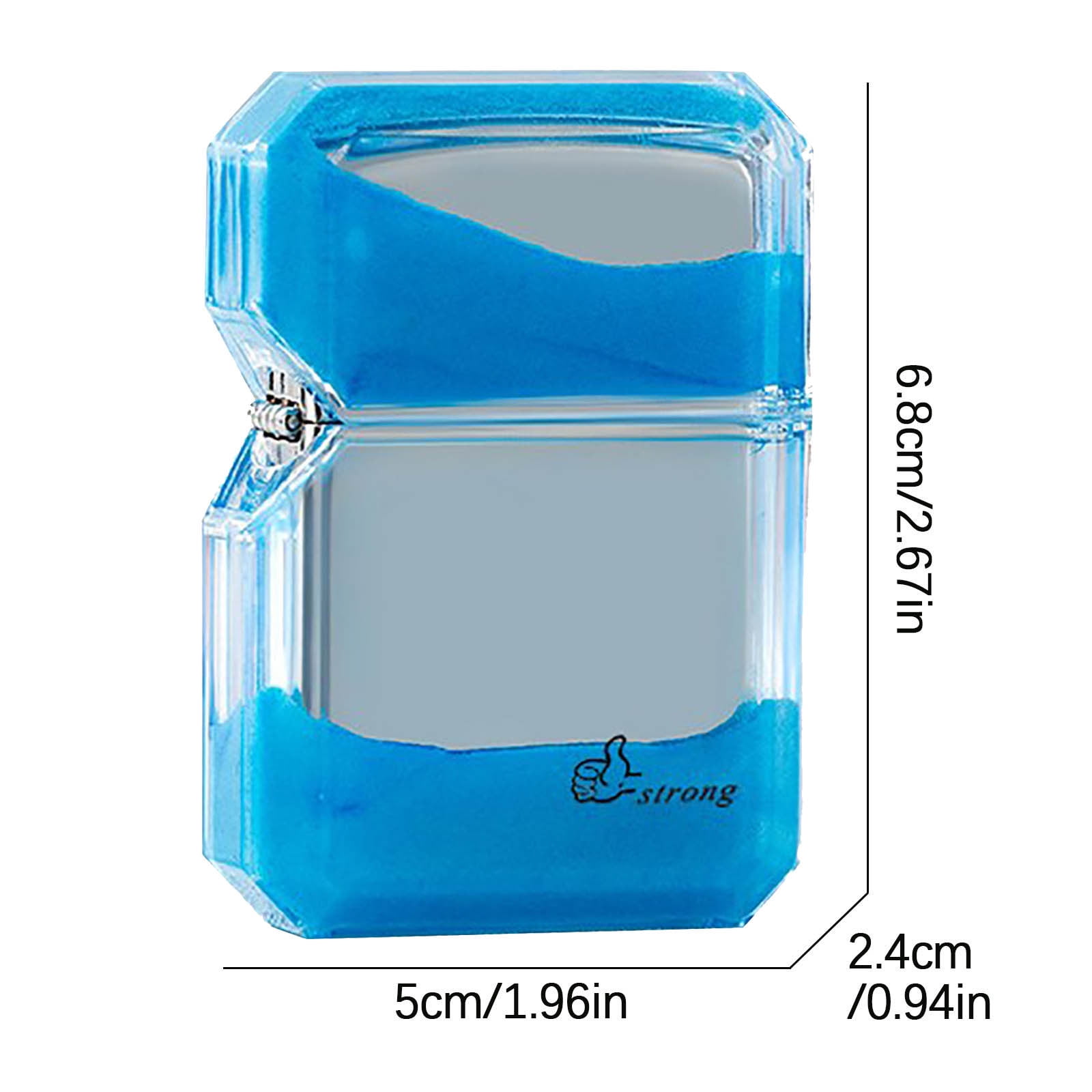 Daiosportswear Windproof Quicksand Luminous Lighter, Cool Fluorescent Color, 5ml Unique Gift for Men, Portable Fire Starter, Long Lasting, Birthday Present