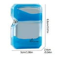 thumbnail image 3 of Clearance! OKKVV Torch Lighter - Cool Fluorescent Color Quicksand Windproof Inflatable Butane Lighter Surprise Gift 5ml - Blue, 3 of 3
