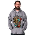 thumbnail image 5 of Break the Rules Japanese Mask Tattoo Hoodie Sweatshirt Women Men Brisco Brands L, 5 of 6