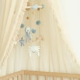 thumbnail image 4 of Crane Baby Crib Canopy, Macrame Bed Canopy, Boho Nursery Decor, Baby Room Decor, Play Room Canopy For Girls Room & Boys Room, Canopy For Bed, Reading Nook For Kids, 4 of 7