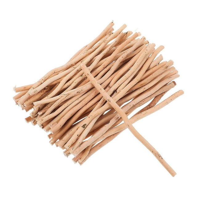 50pcs Natural Wood Branches for Decor Light Yellow Rustic Twigs 20 cm Long