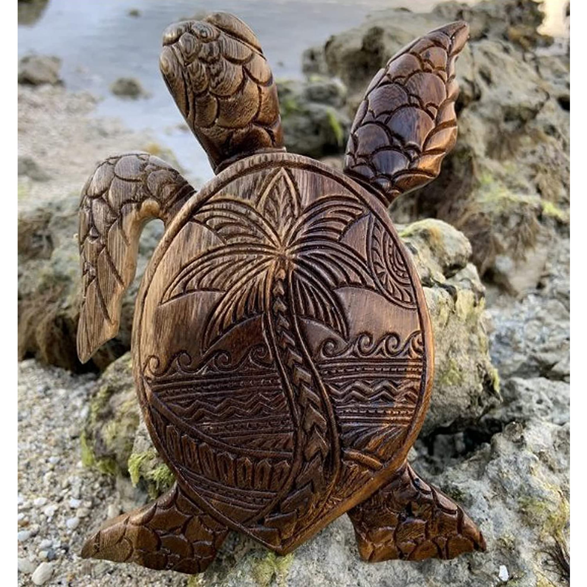 RSRZRCJ Sea Turtle Shaped Resin Statue Hawaiian Turtles Sculpture