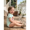 thumbnail image 6 of BemeyourBBs Newborn Baby Girl Summer Clothes 0 3 6 12 18 Months Bubble Romper One Piece Outfit Baby Infant Short Sleeve Watermelon Bow Print Bodysuit Jumpsuit Playsuit, 6 of 9