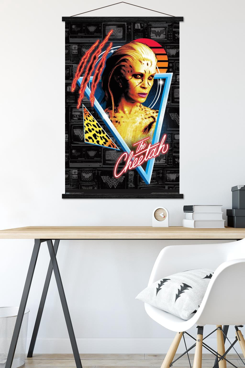 DC Comics Movie - Wonder Woman 1984 - The Cheetah Wall Poster with Wooden Magnetic Frame, 22.375" x 34"