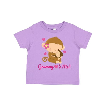 

Inktastic Grammy Loves Me Monkey Gift Toddler Toddler Girl T-Shirt