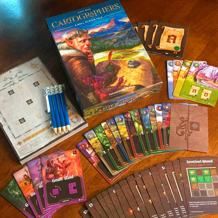 Thunderworks Games - Cartographers: A Roll Player Tale | Award-Winning Game of Fantasy Map Drawing | Strategy Board Game Thunderworks Games - Cartographers: A Roll Player Tale | Award-Winning Game of Fantasy Map Drawing | Strategy Board Game