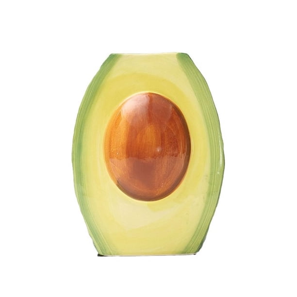 Jarrón de frutas, jarrón de cerámica de aguacate, decoración de casas de familia, decoración de hoteles, artesanías, jarrón de cerámica de frutas creativas