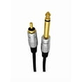 thumbnail image 3 of Audio Cable 6.35mm 1/4 TS Mono Male to RCA Phono Speaker Mixer Audio AUX Adapter Cord Connector, 3 of 9