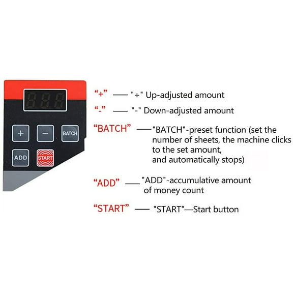 600pcs/min V40 Mini Banknote Counter Bill Cash Money Counter Machine, Portable Handy