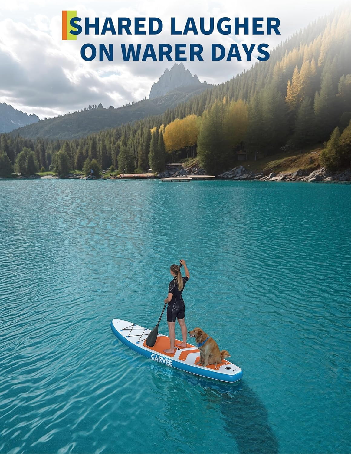 QinaQin Inflatable Paddle Board Set, 11 Ft or 10.6 Ft SUP with EVA Deck, Air Pump and Carry Bag for All Skill Levels