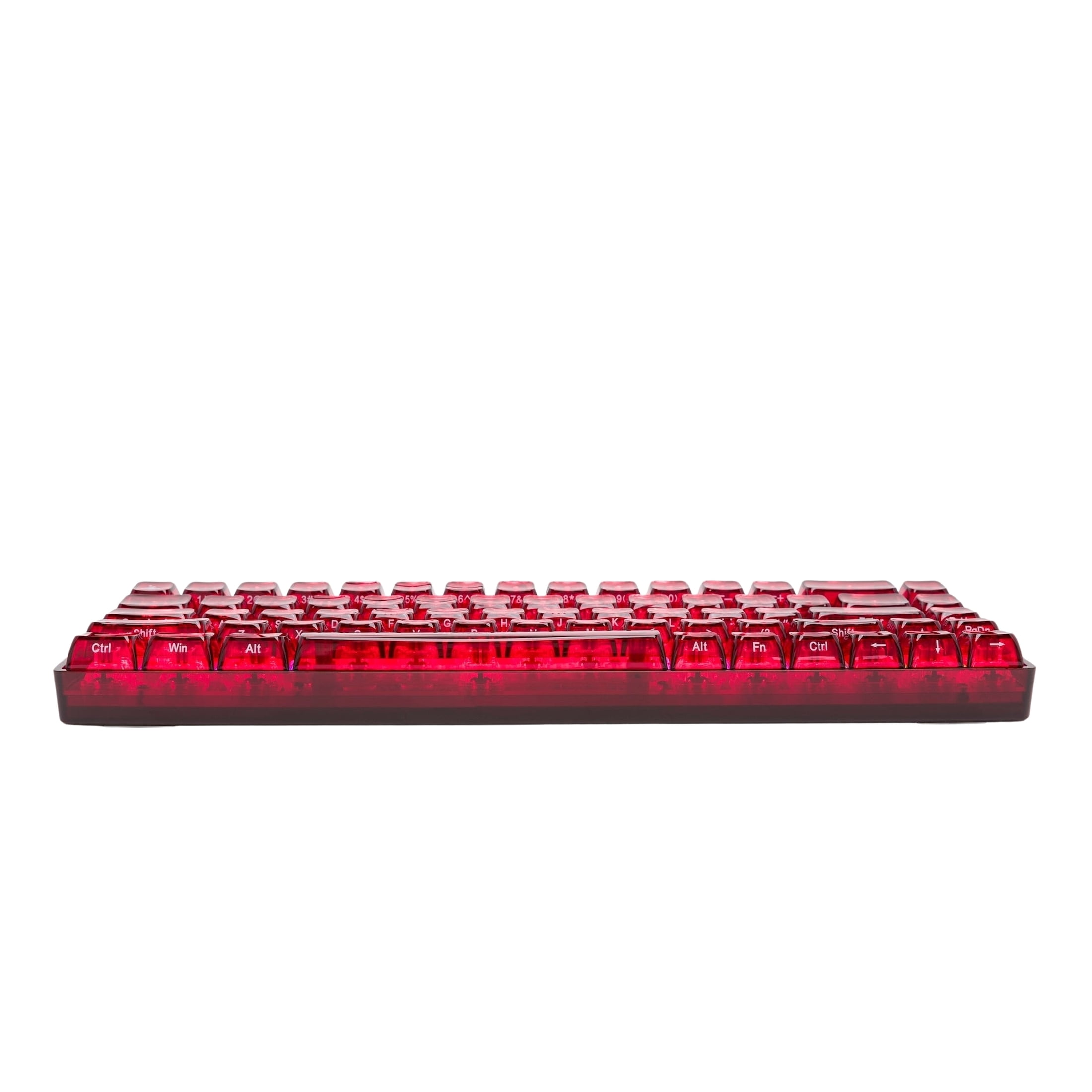 Higround Basecamp 65 Mechanical Keyboard, Silent Glacier Switch, Clear Ruby