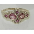 thumbnail image 6 of 925 Sterling Silver Real Genuine Pink Tourmaline Womens Band Ring - Size 10, 6 of 6