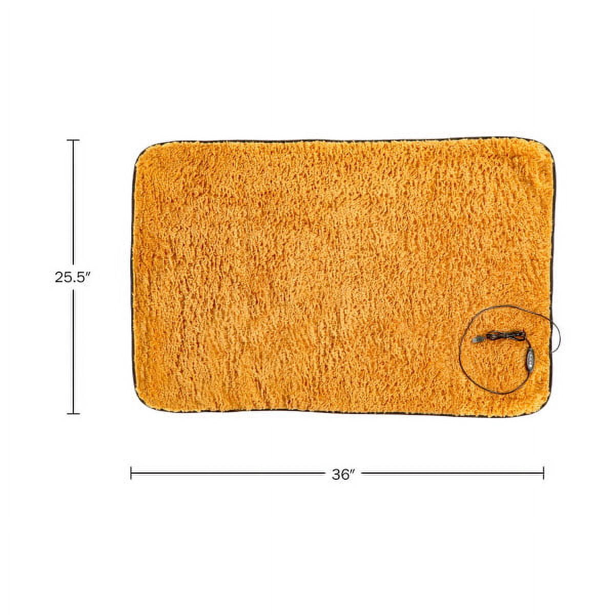 Stalwart Heated Blanket 2-Pack - USB-Powered Sherpa Throw Blankets for Travel, Home, Office, or Camping - Bronze