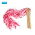 thumbnail image 3 of Unique Bargains Lace Silk Ribbon Fairy Sticks Wands for Wedding Party, Fuchsia/Pink 25 Pack, 3 of 5