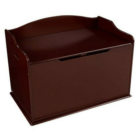 KidKraft Austin Wooden Toy Organizer Storage Chest Box and Sitting Bench, Cherry