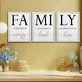 thumbnail image 5 of Family Canvas Wall Art Black and White Family Home Wall Decor-Family Word Sign Canvas Prints Picture Painting Modern Artwork Family Room Decorations for Bedroom Living Room Home Decor 12"x16", 5 of 6