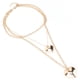 thumbnail image 4 of Collar colgante ANGGREK de corazón Dorado, 4 of 8