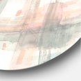 thumbnail image 2 of Designart 'Intersect II Grey' Shabby Chic Metal Circle Wall Art, 2 of 3