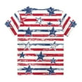thumbnail image 6 of GERsome Boys Girls American Flag T-Shirts 4th of July Patriotic Tops Summer Casual Short Sleeve Crewneck Graphic Tee, Sizes 5-6 Years, 6 of 6