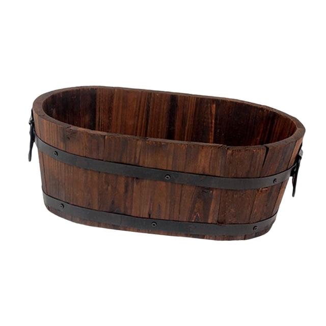 Maceta, Maceta, Jardinera, Manualidades Decorativas, Maceta de Madera para el Hogar, Sala de Estar oval