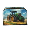 thumbnail image 2 of Lsque Green Tractor Field Print 2 Slice Toaster Cover , Kitchen Appliance Dustproof Protector , Toaster Protector Dustproof Kitchen Appliance Cover, 2 of 7