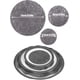 thumbnail image 2 of 24 protectores de sartenes CHAO de fieltro redondos grises tamaño libre, 2 of 5