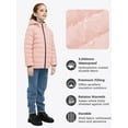 thumbnail image 2 of Wantdo Girl's Winter Coat Lightweight Winter Jacket Windproof Quilted Hooded Puffer Jacket Pink 6/7, 2 of 7
