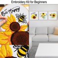 thumbnail image 4 of Kit de bordado Louise Maelys Sunflowers con aro para bordar, 4 of 7