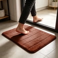 thumbnail image 2 of Leodye 1PCS Memory Foam Bath Rug, Ultra Soft Absorbent Non-Slip Mat for Indoor Bathroom and Home Decoration -15.74*23.62in, 2 of 6