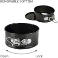 thumbnail image 5 of 4.3 inch mini springform pan set with 2 pieces cheesecake pans with removable bottom, 5 of 5