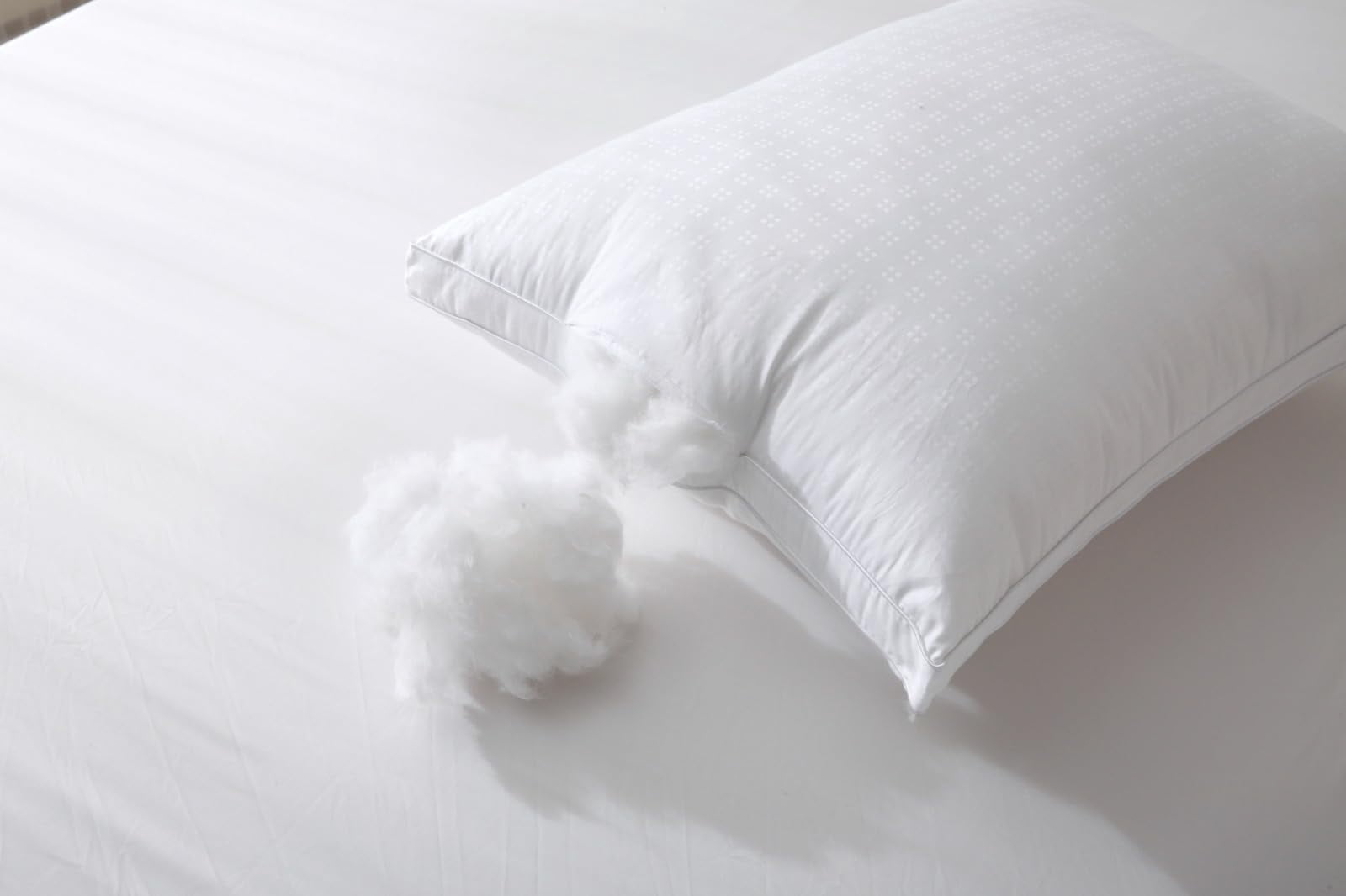 Maxi Deluxe Standard Size Bed Pillow – Ultra Soft & Comfortable – Versatile for Side, Back & Stomach Sleepers – 300TC Cotton Top – 2 Pack – (Standard Size Pillow is 20 x 26)