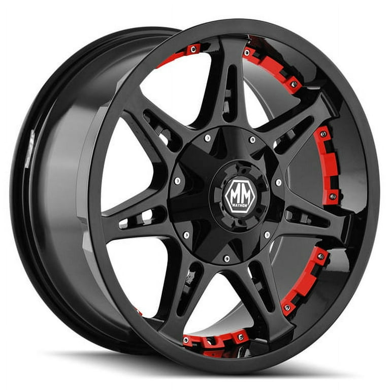 Mayhem 8060 Missile 20x12 5x127/5x139.7 -44mm Gloss Black Wheel