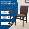 thumbnail image 4 of Stakmore Parsons Hardwood Folding Chair Set, Espresso Finish, Jax Fabric, 2 Pack, 4 of 6