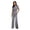 Light Gray, variant on Women'S Round Neck Pleated Sleeveless Casual Suit,Sleeveless Crewneck Vest Wide Leg Pantsuit Business Sets with Pocket Light Gray M