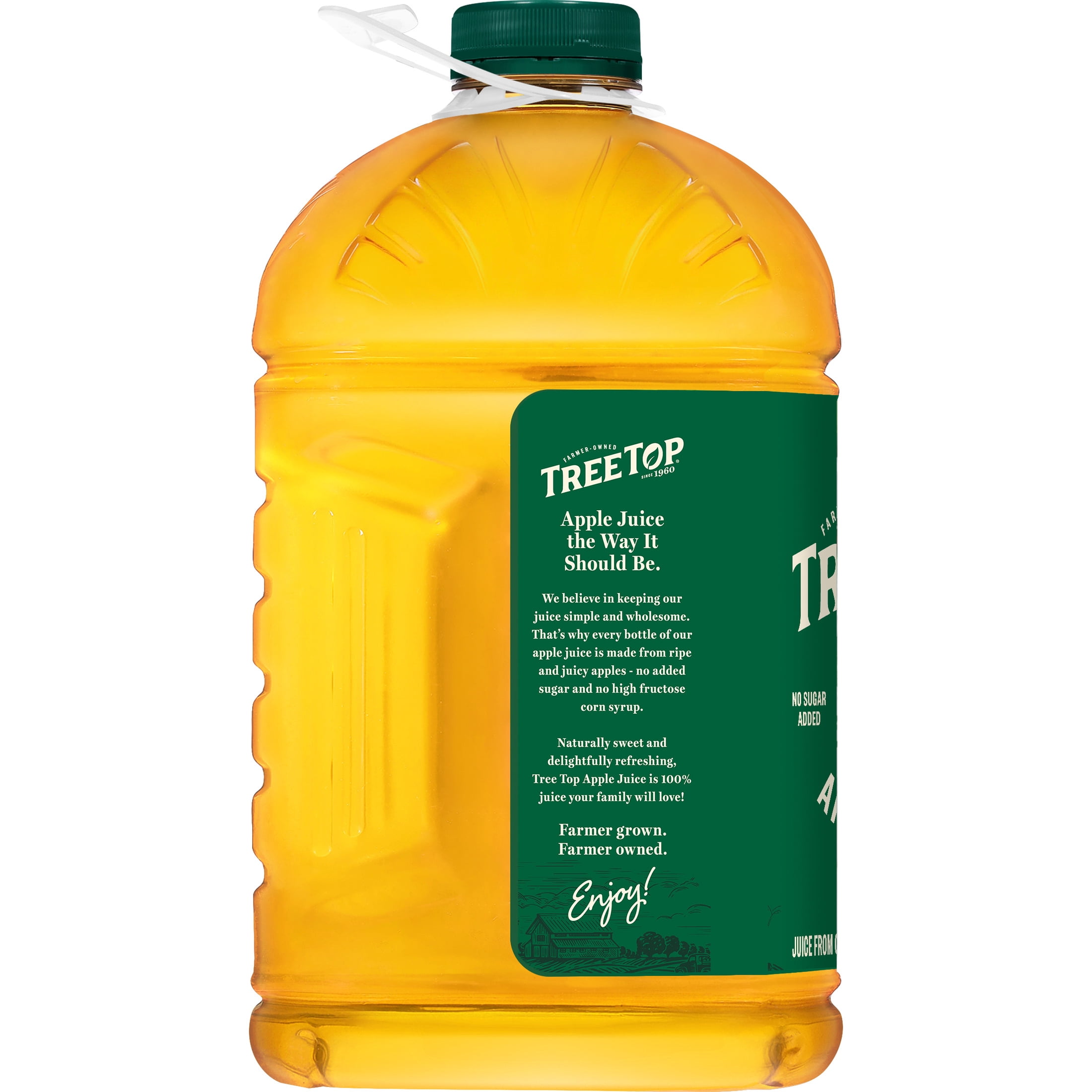 (4 pack) Tree Top 100% Apple Juice, No Sugar Added, No High Fructose Corn Syrup, 128 fl Oz
