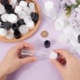 thumbnail image 3 of 48Pcs 4 Sizes Smooth Bottle Emptying Caps Kit Reusable Leak-Proof Flip Top Dispensing Cap Snap Top Bottle Lip Stopper Plug for Squeeze Bottles Refillable Plastic Empty Shampoo Bottles, 3 of 9
