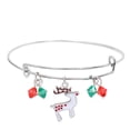 thumbnail image 2 of Fiudx Pulsera Navideña, Elegante Alegría de Cristal para Mujer, Elegante Accesorio Expandible para Niñas, Regal Festivo para Acción de Gracias y Navidad, Diseño Moderno, Ideal para Ocasiones Especial, 2 of 2
