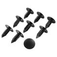 thumbnail image 4 of 100x Plastic Bumper Fastener Rivet Clips Automotive Furniture Assembly Expansion Screws Kit Auto Body Clips Black, 4 of 4