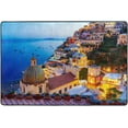 thumbnail image 2 of GZHJMY Dreamy Positano Sunset Twilight Sea Sight Area Rug 2x3 Soft Rugs Indoor Comfort Floor&nbsp;Carpet, Nursery Rugs Non-Slip Rectangle Mat for Living Room Entryway Bedroom Dormitory Carpet Runner, 2 of 7